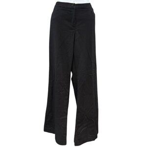 New York & Company‎ Black Pinstripe Wide Leg Dress Pants Women’s Size 8 Average